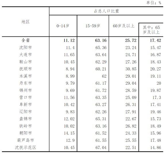 沈阳老年人口_辽宁省2011年老年人口信息和老龄事业发展状况报告(3)
